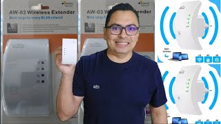 Repetidor wifi AW03 Wireless Extender como configurar facilmente [upl. by Ahseirej277]