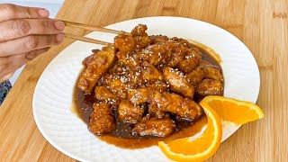 POLLO A LA NARANJA 🍊 estilo CHINO  ORANGE CHICKEN receta muy fácil y deliciosa‼️ [upl. by Itsym]