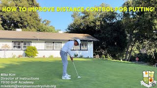 How to improve distance control for putting [upl. by Yelsek]