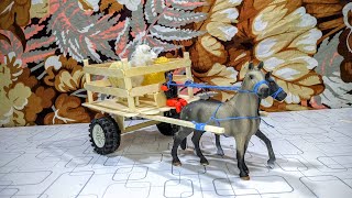 diy horse cart  how to make horse cart form wood  diy horse carriage [upl. by Geiger]