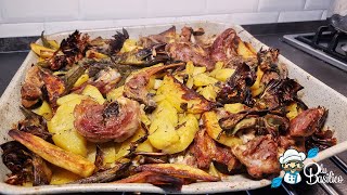 Agnello al forno con patate e carciofi [upl. by Alyaj593]