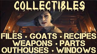 Resident Evil 8 Village All Collectible Locations Goats Files Outhouses Recipes Gun Parts etc [upl. by Nuri]