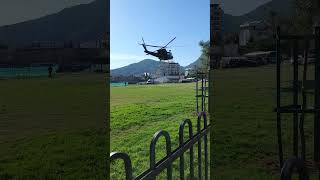 Landing with a breeze shorts helicopter uh1 transport 4k landing aviation [upl. by Nova161]