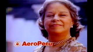 Comercial de AeroPerú con Chabuca Granda  1983 [upl. by Coumas324]