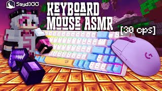 ✅ASMR Keyboard amp Mouse Clicky Sounds  Hycraft Bedwars  Sayd3 [upl. by Etyak440]