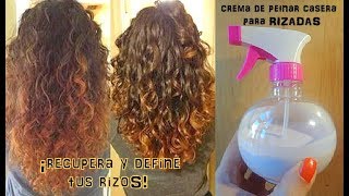 😱👁💓ROCÍATE ESTA CREMA DE PEINAR recupera tus rizos define y haz crecer tu cabello [upl. by Packston340]