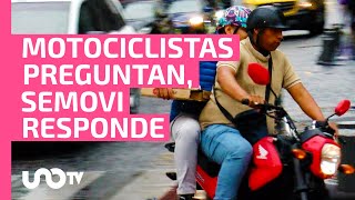 Reglamento de tránsito en CDMX ¿qué dudas tienen los motociclistas [upl. by Richie169]