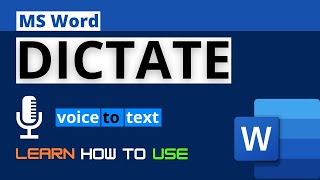 Dictate in MS Word [upl. by Feucht303]