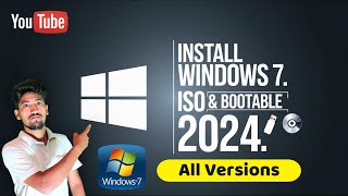 How to Install Windows 7  Download Win 7 ISO File with All Versions Create Bootable USB  Hindi [upl. by Sehguh]