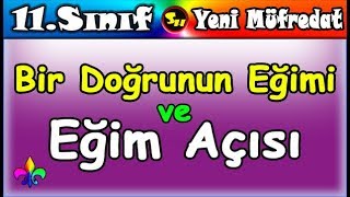 Bir Doğrunun Eğimi Eğim Açısı 11 Sınıf Matematik [upl. by Eednarb]