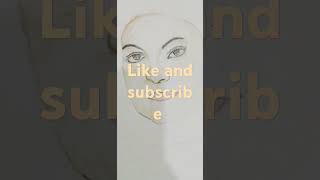 Free hand sketching  potrait pencil colour [upl. by Aroz]