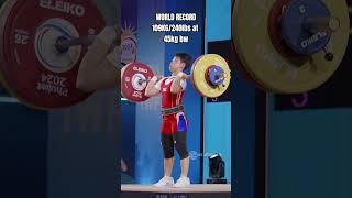 New world record in the cleanampjerk [upl. by Edina]