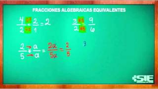 Fracciones Algebraicas Equivalentes [upl. by Htebsle]