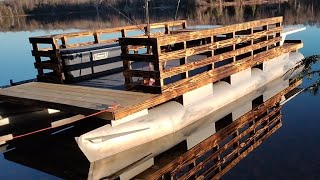 Pontoon Boat Renovation restoration with burnt wood finish [upl. by Huxham612]