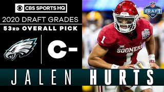 Eagles SHOCK the NFL by taking Jalen Hurts with the 53rd pick  2020 NFL Draft [upl. by Lenuahs318]