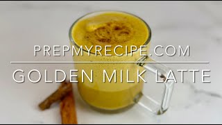 GOLDEN MILK LATTE  How to Make this Easy Delicious amp Healthy Turmeric Latte in 5 Minutes [upl. by Gowrie]