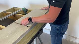 Easy Install 3 Porcelain Tiles in 90 seconds Mbrico Tile Deck Joist Framed System RAW VIDEO DEMO [upl. by Ettenawtna]