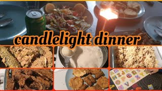 Candlelight dinner at home  easy recipes  anam waseem uk [upl. by Wurster]