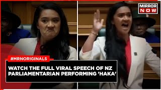 New Zealand Parliament Haka HanaRawhiti MaipiClarke Speech Goes Viral  English News  World News [upl. by Letta]