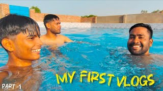 swimming pool and water my first vlogs part 1  vishnu mrk [upl. by Assilaj]