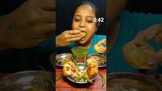 Samosa  Pizza Slice  Pani Puri CHALLENGE in 1 Minute shorts [upl. by Aicenat532]