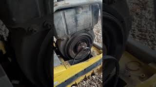 New clutch on heavy diesel wacker neuson plate tamper landscaping construction excavator [upl. by Sapowith]