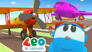 Leo el Camión  Capítulos Completos  Aviones y helicópteros para niños [upl. by Riocard]