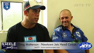 Post Match Interview  Rnd 5 ISP 2018  Newtown Jets Greg Matterson [upl. by Pros979]