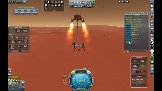 Kerbal Space Program  Dunatron a Duna Rover skycrane landing  Curiosity style [upl. by Llatsyrk]