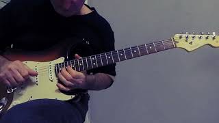 Dire straits Telegraph Road final guitar solo cover [upl. by Anawahs]