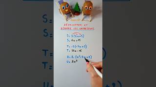 Calcul littéral maths college shorts shortsvideo [upl. by Yspyg903]