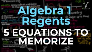 Algebra 1 Regents Formulas You MUST Memorize [upl. by Oxley]