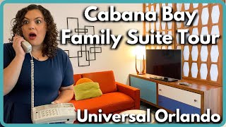 Universals Cabana Bay Beach Resort Family Suite Tour amp Review  Universal Orlando Resort [upl. by Brendan773]