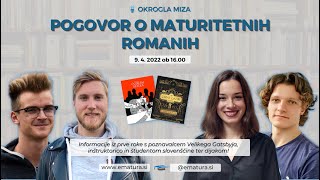 POGOVOR O MATURITETNIH ROMANIH [upl. by Rayham]