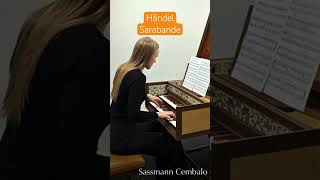 GHändel  Sarabande d Minor Harpsihord piano sarabandehandelpianistshortsbaroque [upl. by Rennug]