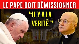 L ANCIEN CARDINAL VIGANÒ RÉVÈLE DES SECRETS SUR LE PAPE FRANÇOISCHOQUANT 💥✝ [upl. by Eelrebmik]