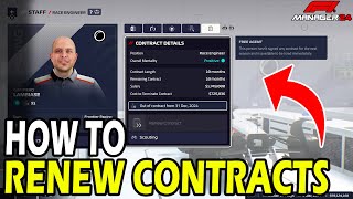 How to Renew Contracts in F1 Manager 24 [upl. by Mikah611]