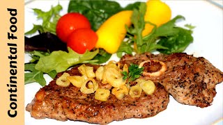 Easy Lamb Steak  Perfect Lamb Steak Recipe By Continental Food [upl. by Lubeck49]