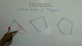 How to Use a Protractor  Measure Angles  Polygons [upl. by Noryd]