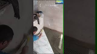 New design trick of laying tiles shorts youtubeshorts viralshort construction decoration [upl. by Baiel]