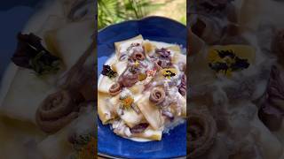 Caramelized Onion Anchovy Paccheri Recipe  Delicious Pasta [upl. by Tereve]