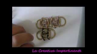 Tutorial Chain Maille Maglia Celtica  DIY celtic pendant stitch chain mail [upl. by Cargian]