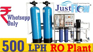 500 LPH RO Plant with specification  500 lph ro plant membrane price  500 lph ro plant price Delhi [upl. by Turk797]