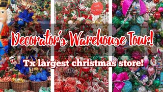 2023 DECORATORS WAREHOUSE TOUR 🎄  Browse with me at Texas Largest Christmas store [upl. by Ansaev]