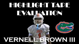 Vernell Brown III 2025 WR Highlight Tape Evaluation [upl. by Anerak]