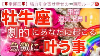 牡牛座🌏【感動🥹】劇的に引き寄せる飛躍のステージ🎆今がどんな状況でも一変する奇跡の可能性🌈急激に叶う事🌹深掘りリーディング潜在意識ハイヤーセルフ牡牛座 [upl. by Donela]