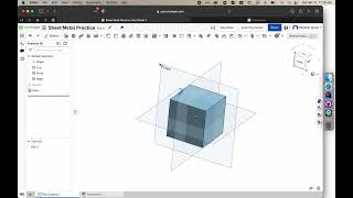 Introduction to OnShapes Sheet Metal Tool for Creating Nets [upl. by Enyledam]