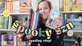 👻SPOOKY SNZ READING VLOG👻 Lets read some spooky books Horror Thriller  Romance [upl. by Manvil]