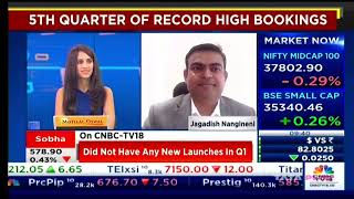 SOBHA MD Jagadish Nangineni’s interview with CNBC on Q1 FY’24 results Aug 9 2023 [upl. by Jobe]