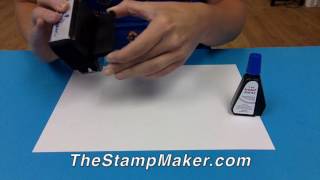 How to ReInk or Refill a Trodat SelfInking Stamp [upl. by Einoj]